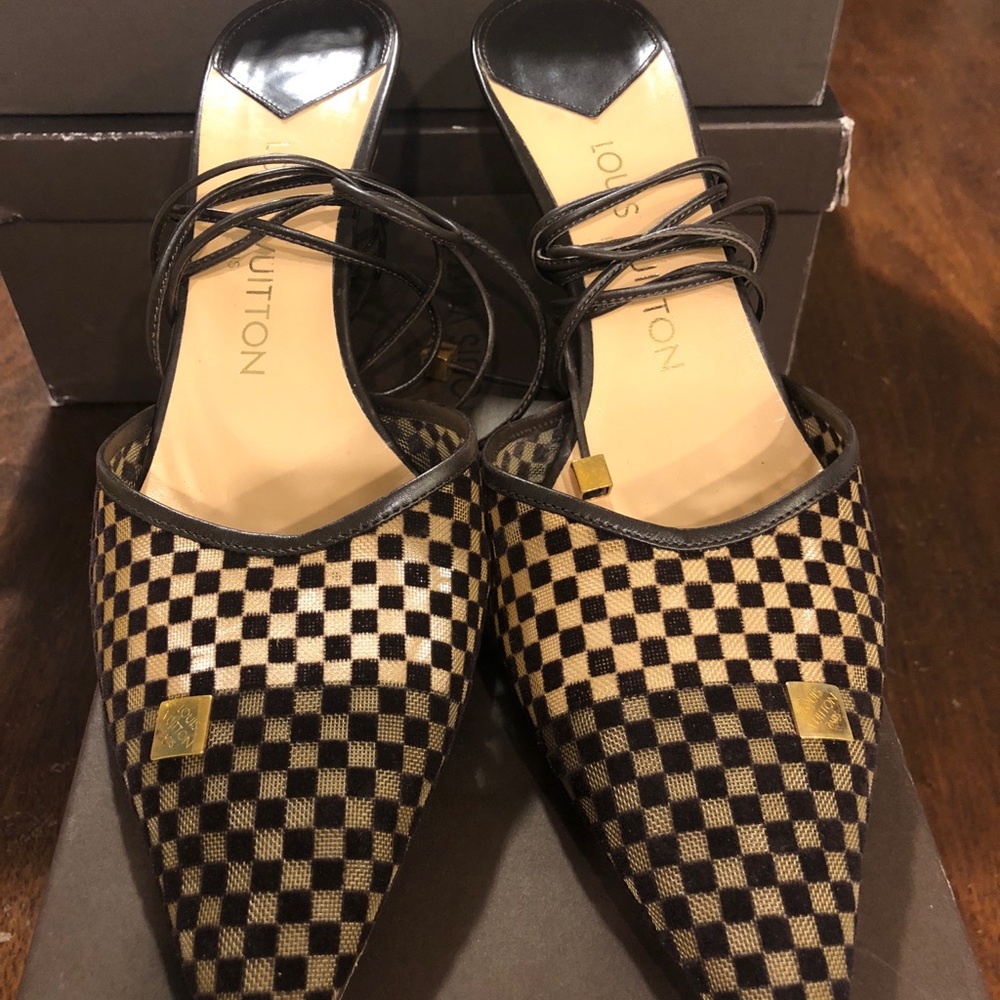 Louis Vuitton open back pump